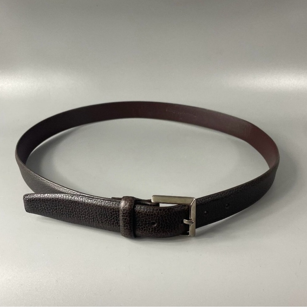 Ermenegildo Zegna Brown Leather Belt - Size 95-115